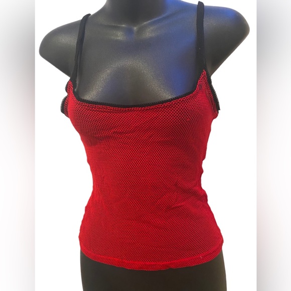 Red Mesh Top - Picture 2 of 5
